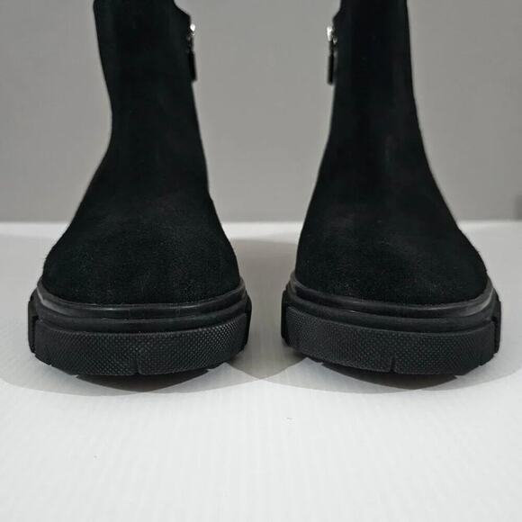 NEW Blondo Posey Ankle Bootie Womens 9 Black Suede Waterproof Platform Chelsea - Picture 6 of 13